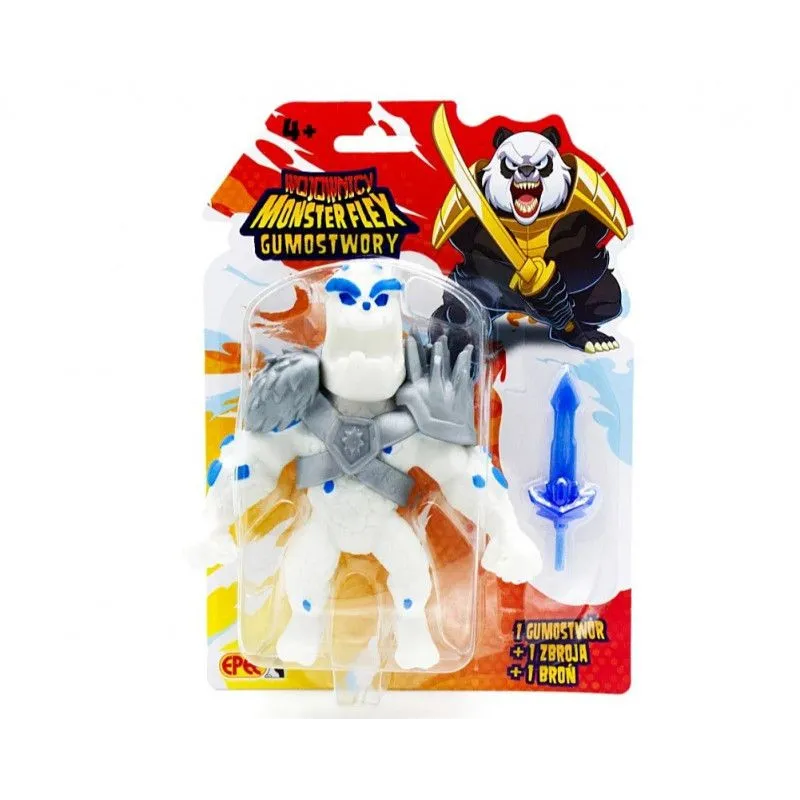 Figurka Gumostwory Wojownicy Pan Lodu ze świecącym lodowym ostrzem