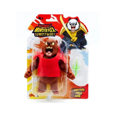 Figurka Gumostwory Wojownicy Niedzwiedź ze sztyletem sai