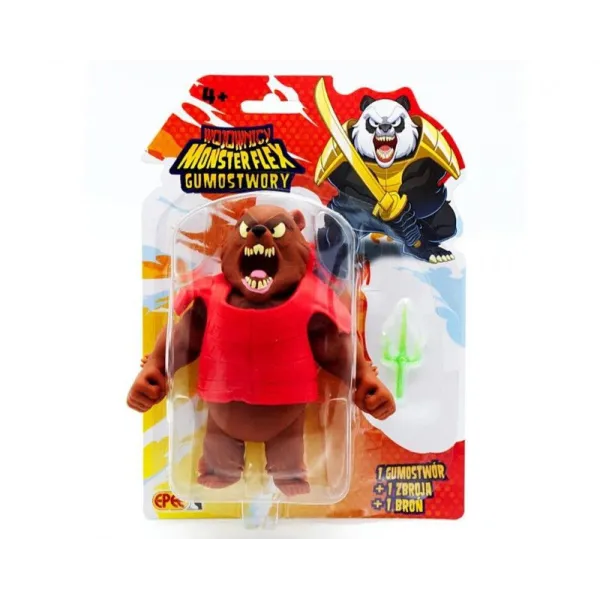 Figurka Gumostwory Wojownicy Niedzwiedź ze sztyletem sai