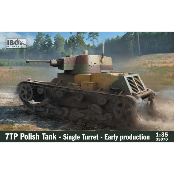 Model plastikowy 7TP Polish Tank Single Turret Early Production