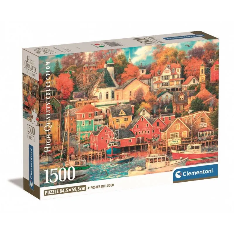 Puzzle 1500 elementów Compact Good Times Harbor