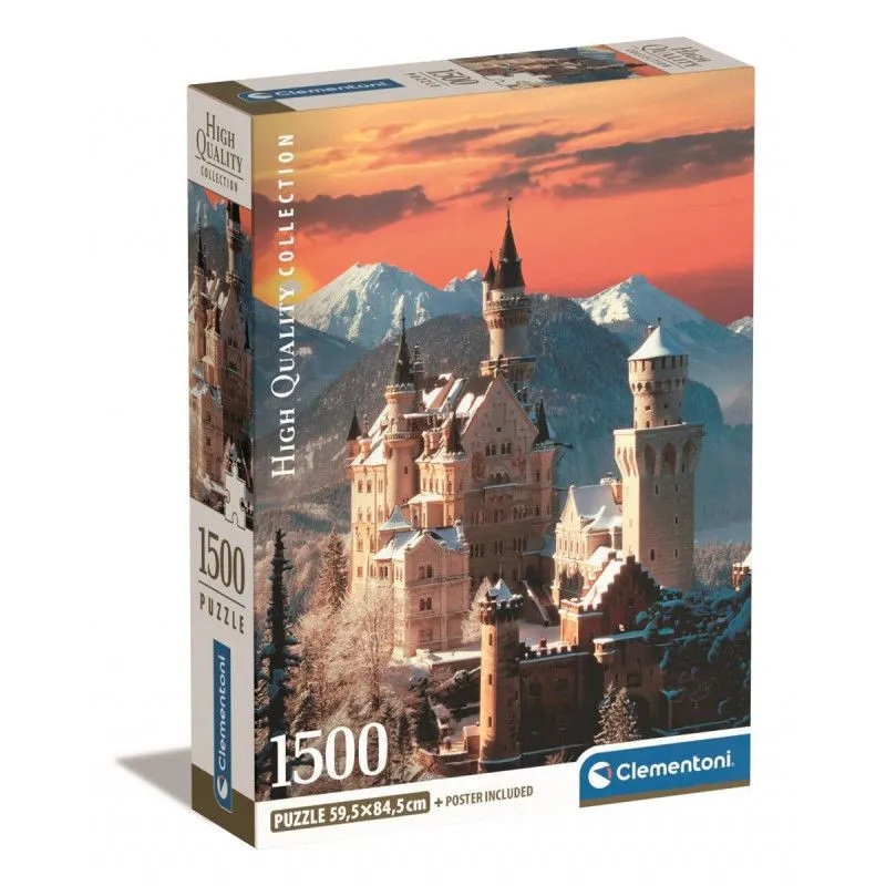 Puzzle 1500 elementów Compact Neuschwanstein