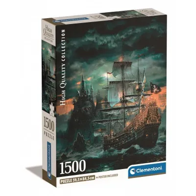 Puzzle 1500 elementów Compact The Pirates Ship