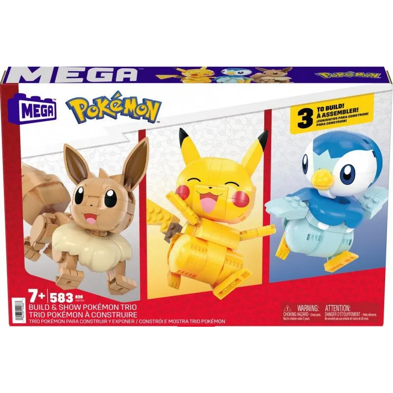 Klocki Pokemon Trio Pokemonów