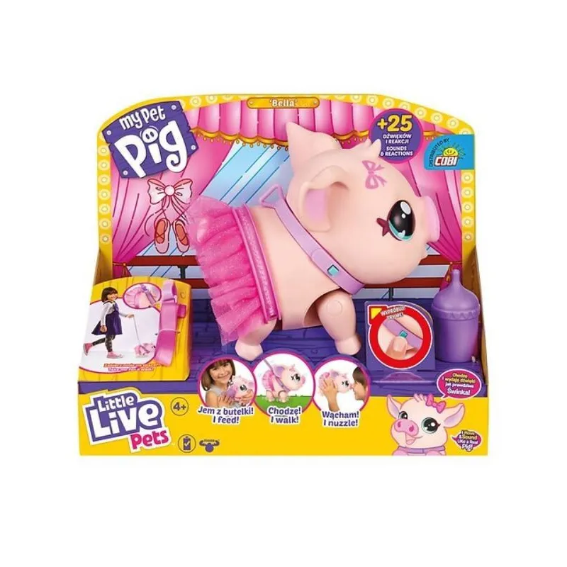 Figurka interaktywna Little Live Pets Świnka Baletnica