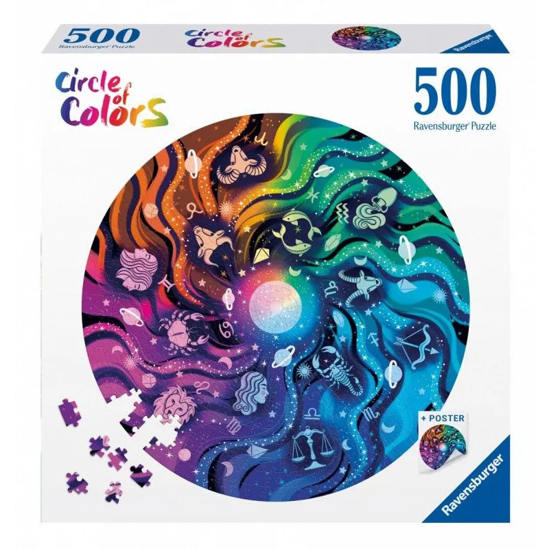 Puzzle 500 elementów Paleta kolorów Astronomia
