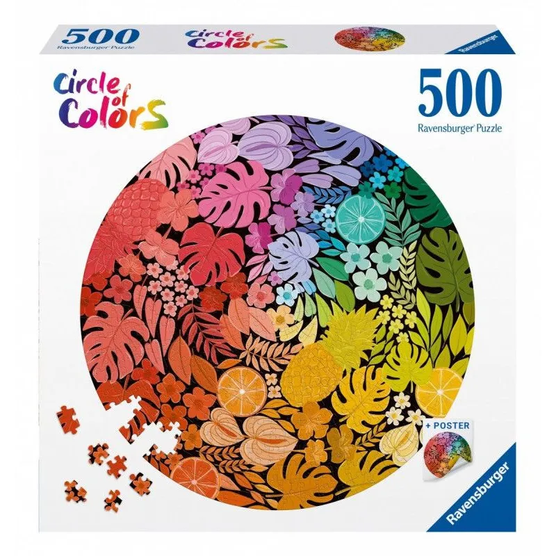 Puzzle 500 elementów Paleta kolorów Tropiki