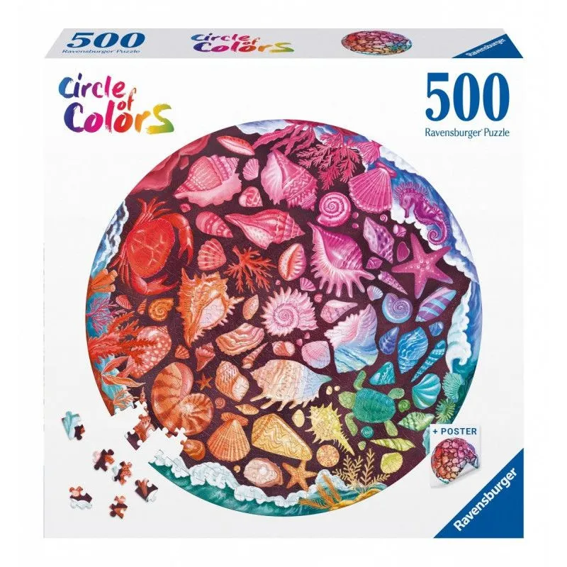 Puzzle 500 elementów Paleta kolorów Muszle