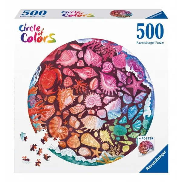 Puzzle 500 elementów Paleta kolorów Muszle