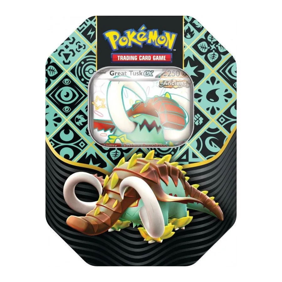 Karty Paldean Fates Tin Great Tusk