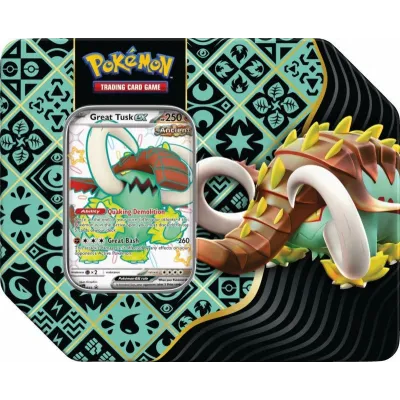Karty Paldean Fates Tin Great Tusk