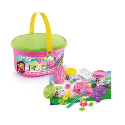 Zestaw z masą plastyczną Koci Domek Gabi - Ogród Wróżkici