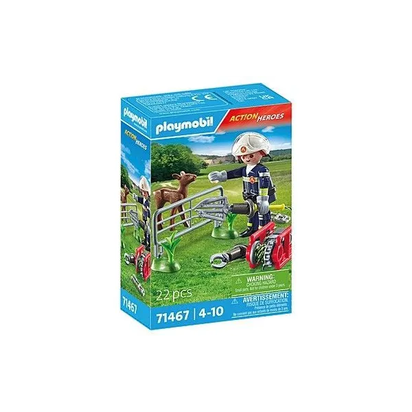 Zestaw figurek Action Heroes 71467 Straż pożarna - Ratowanie zwierząt