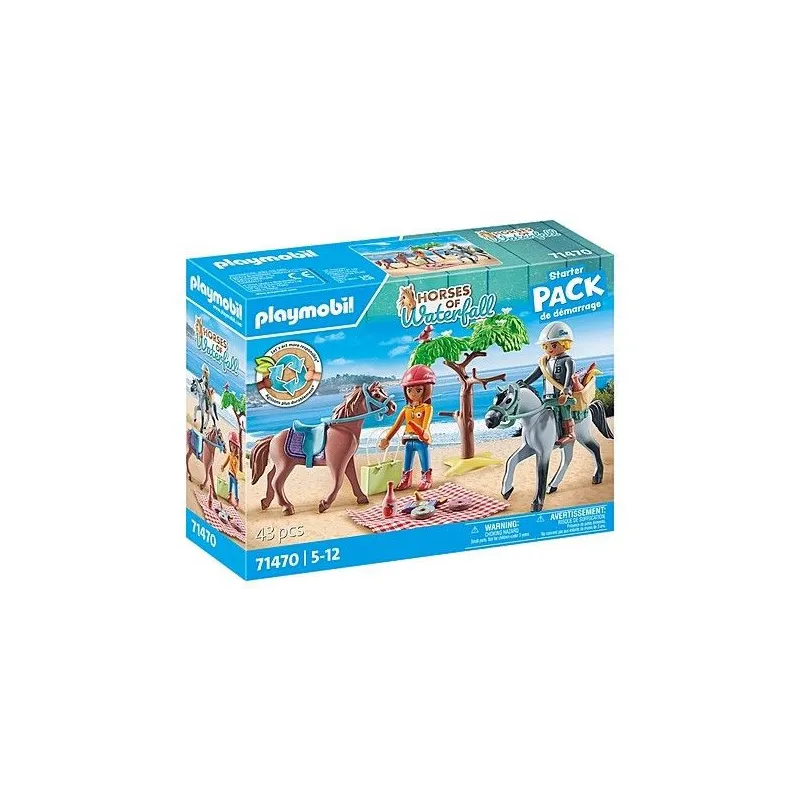 Zestaw figurek Horses 71470 Wycieczka konna na plażę z Amelią i Benem