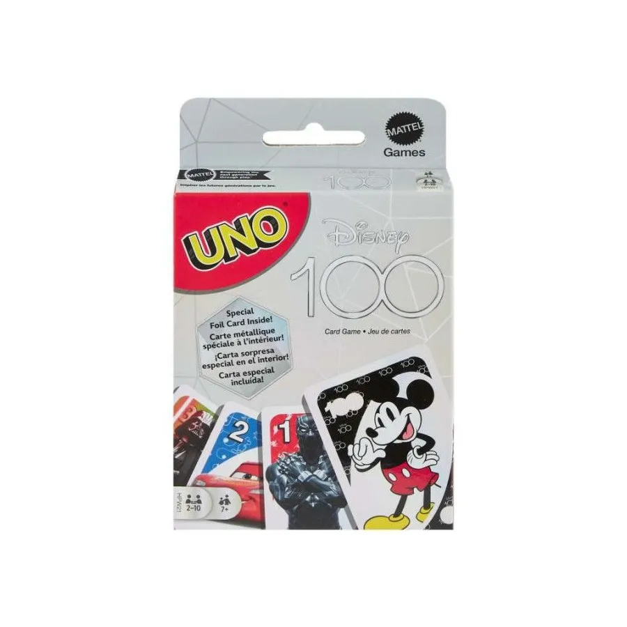 Karty Uno 100 lat Bohaterowie Bajek Disneya