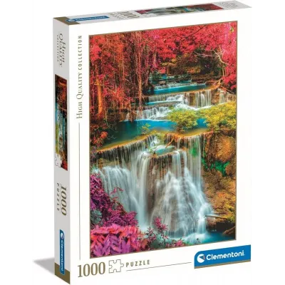 Puzzle 1000 elementów High Quality Kolorowe tajskie wodospady