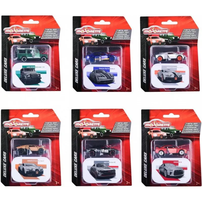 Pojazd Majorette Deluxe 6 rodzajów mix