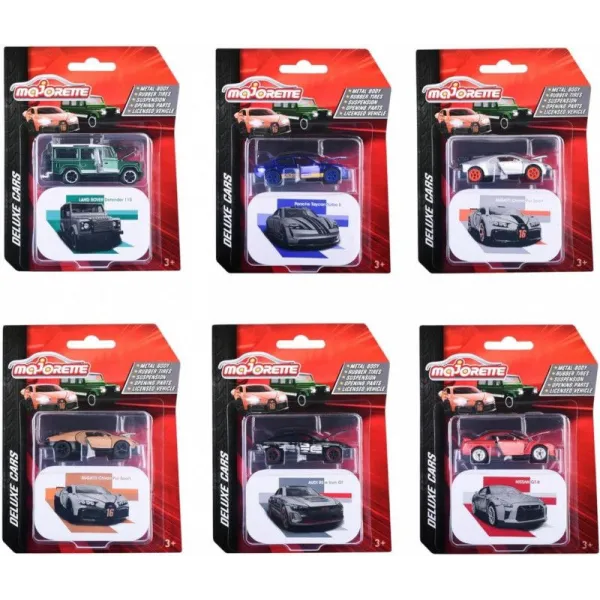 Pojazd Majorette Deluxe 6 rodzajów mix