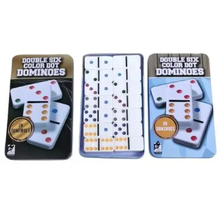 Domino w metalowym pudełku