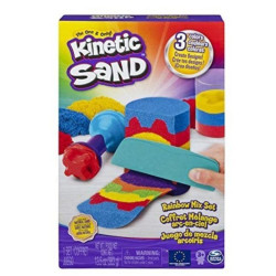 Piasek kinetyczny Zestaw tęczowych narzędzi