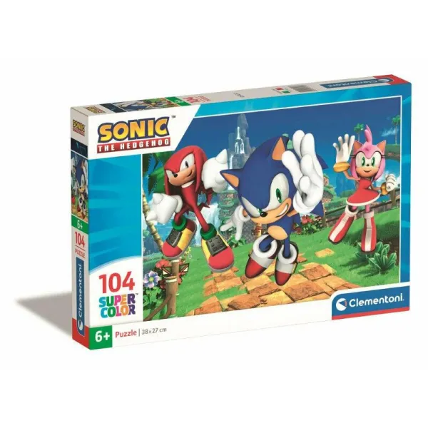Puzzle 104 elementów Sonic
