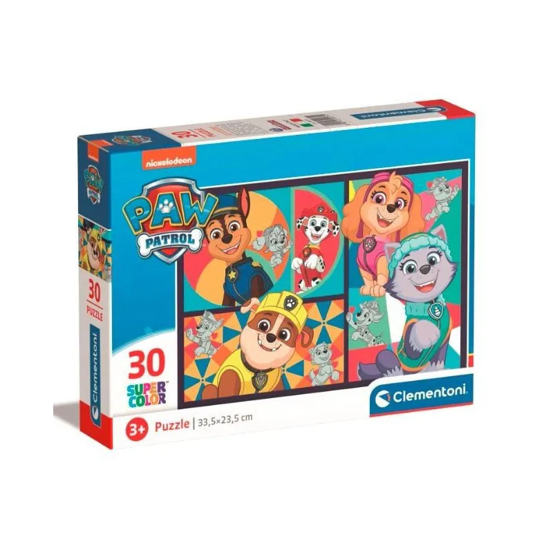 Puzzle 30 elementów Super Kolor Paw Patrol