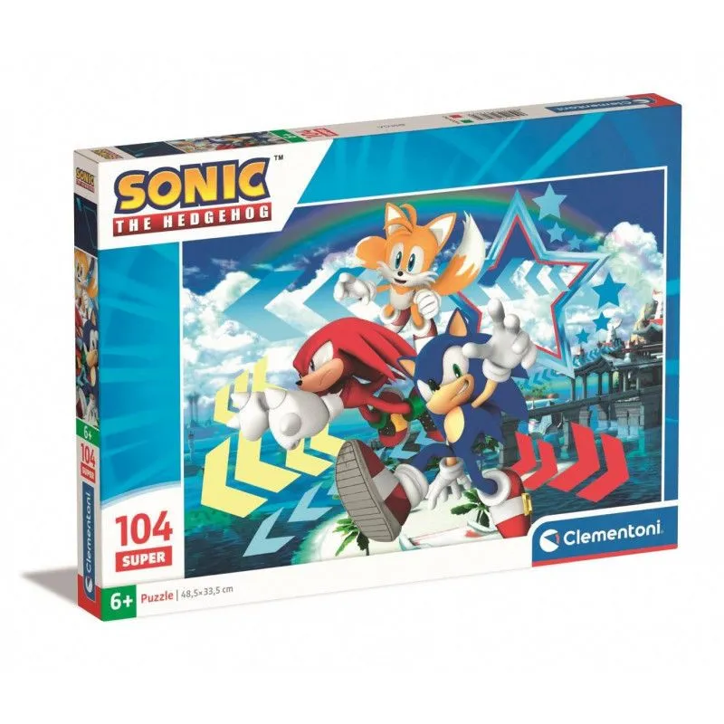 Puzzle 104 elementy Sonic
