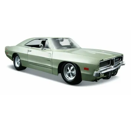 Model kompozytowy Dodge Charger R/T 1969 srebrny