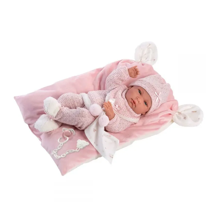 Lalka bobas Nica 40 cm na kocyku