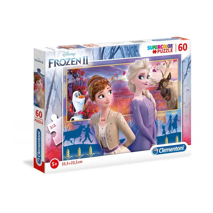 Puzzle 60 elementów Super Kolor Kraina lodu 2