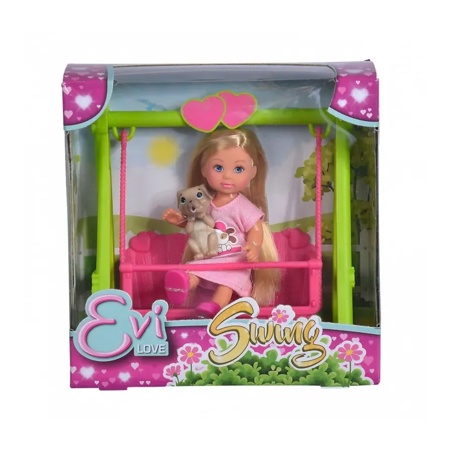 Lalka Evi na huśtawce