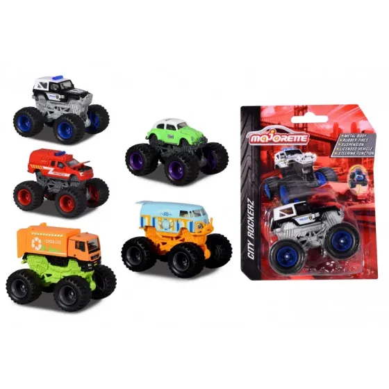 Pojazd Majorette City Rockerz, 5 rodzajów mix