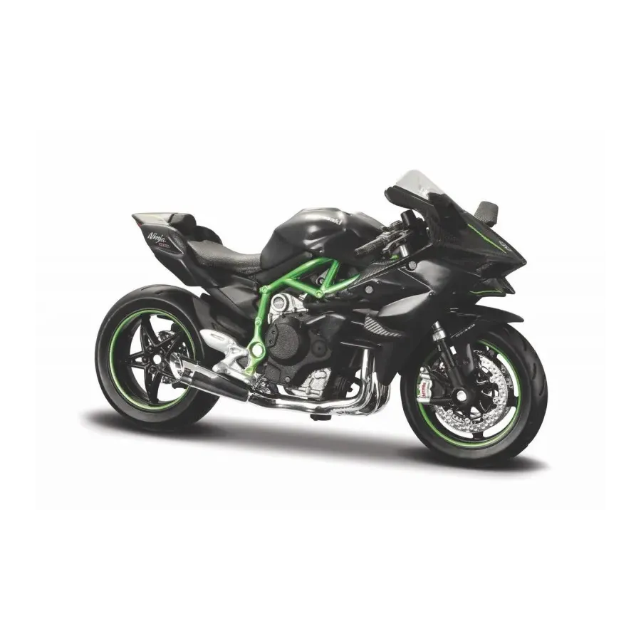 Model Motocykl Kawasaki Ninja H2 R z podstawką 1/18