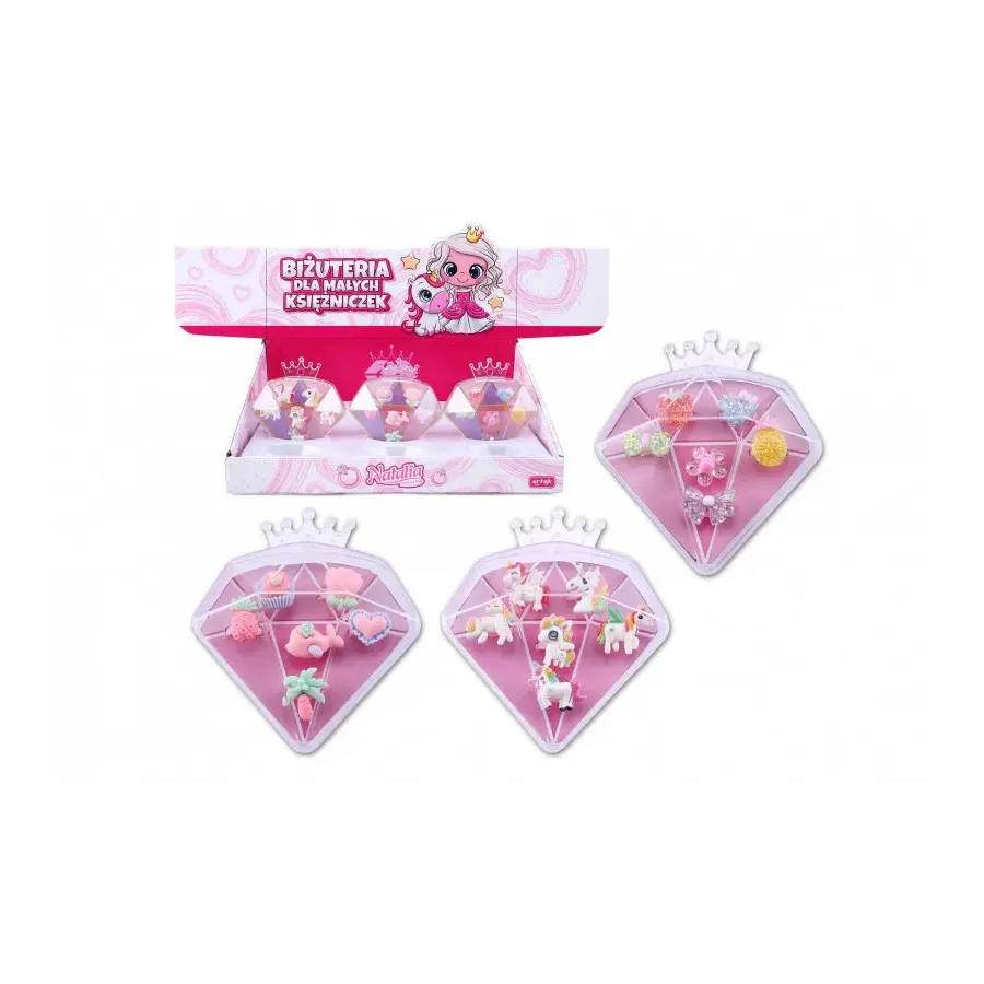 Zestaw pierścionków Natalia display 12 sztuk