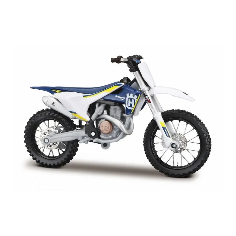 Model metalowy Motocykl Husqvarna FC 450 1/18 z podstawką
