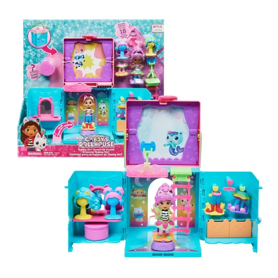 Zestaw figurek Koci Domek Gabi: Tęczowa Garderoba Gabi