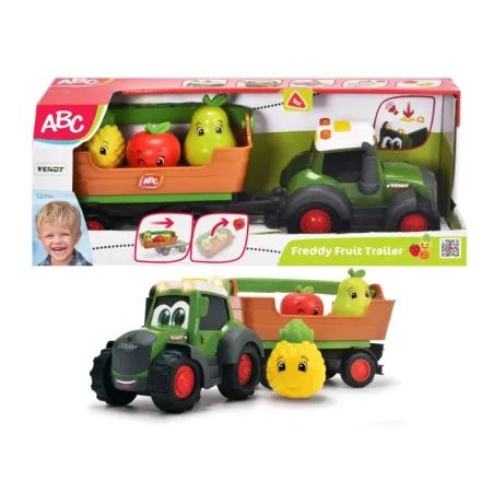 Pojazd ABC Owocowy traktor z przyczepą, 30 cm
