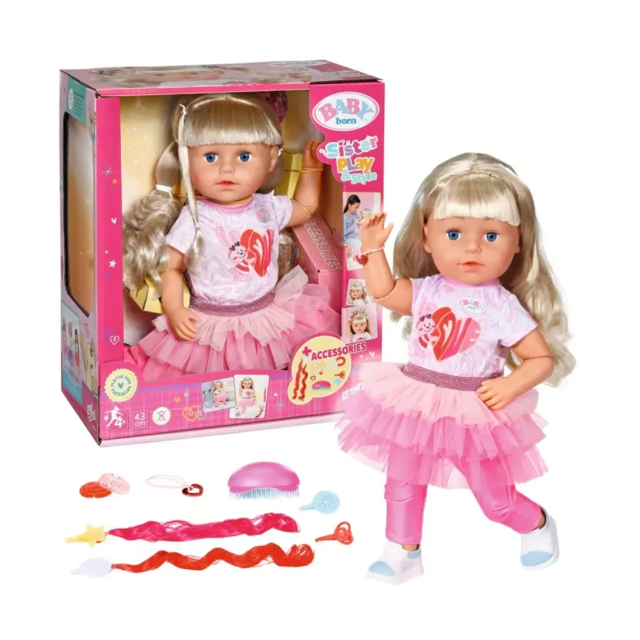Lalka Baby Born Siostrzyczka Style and Play 43 cm