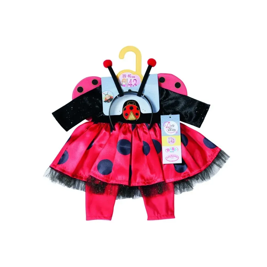 Ubranko Sukienka Biedronka z legginsami Dolly Moda Baby Born