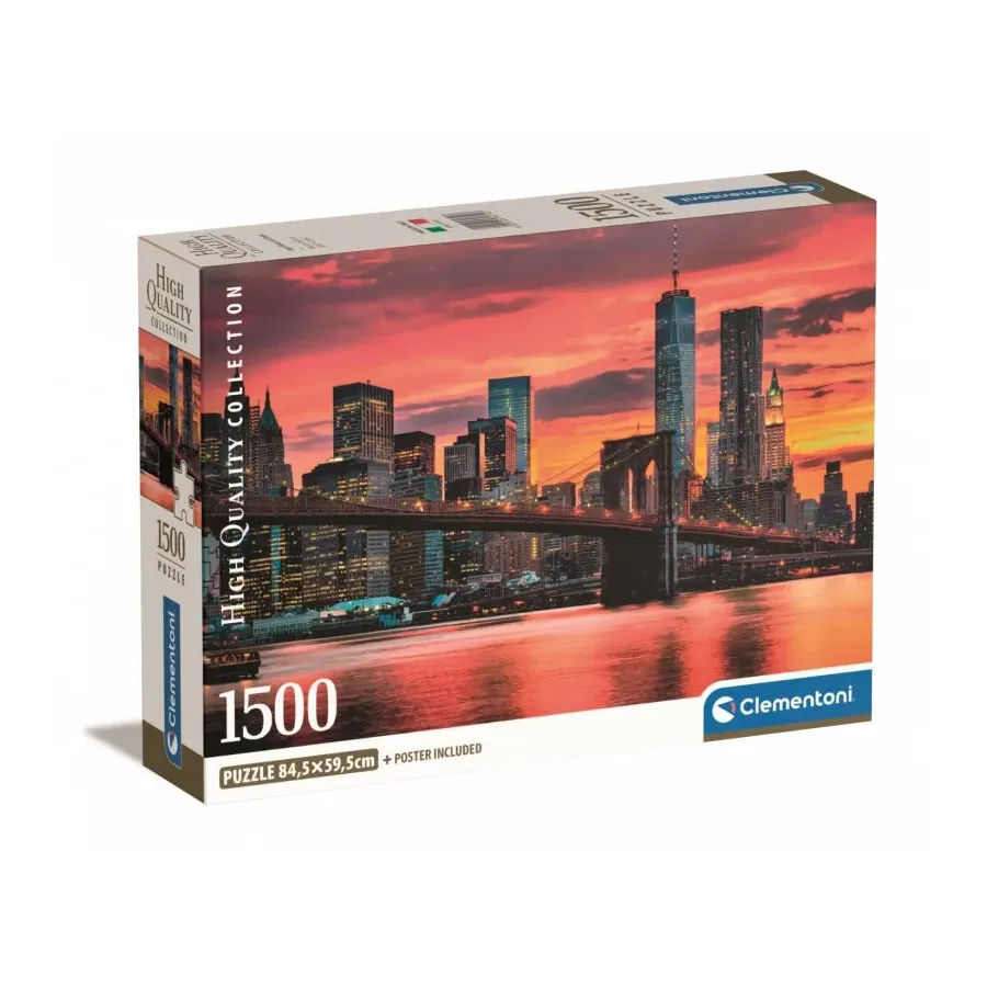 Puzzle 1500 elementów Compact East River at Dusk