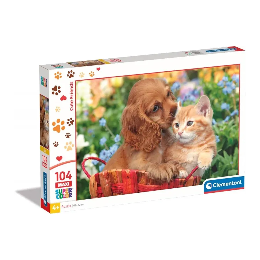 Puzzle 104 elementy Maxi Słodcy przyjaciele