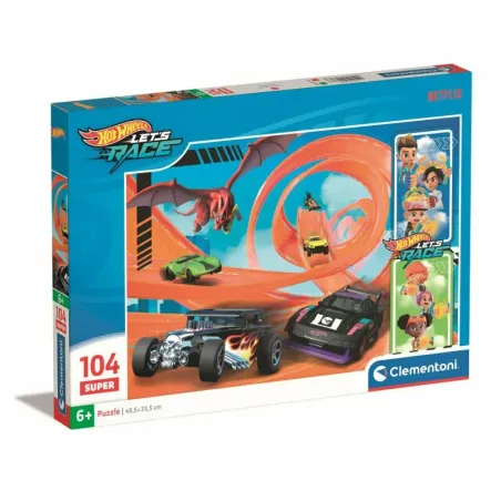 Puzzle Hot Wheels 104 elementy Super Kolor