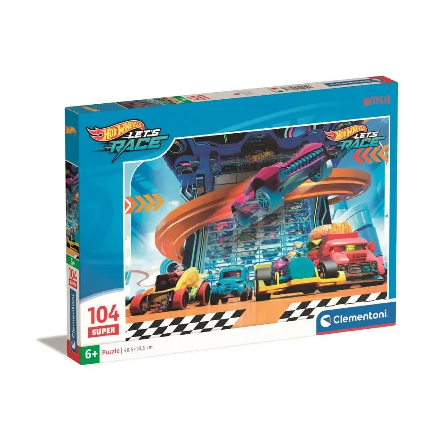 Puzzle 104 elementy Hot Wheels Super Kolor