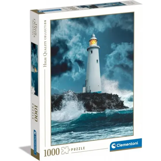 Puzzle 1000 elementów High Quality Latarnia morska w burzy