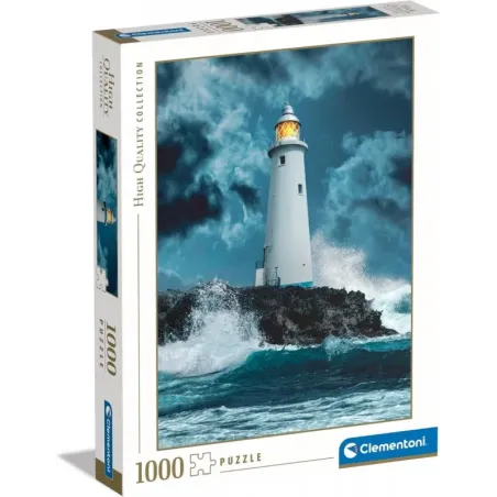 Puzzle 1000 elementów High Quality Latarnia morska w burzy