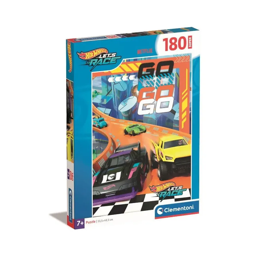 Puzzle 180 elementów Super Kolor Hot Wheels