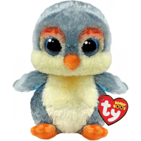 Maskotka TY Pingwin szary Fisher 15 cm