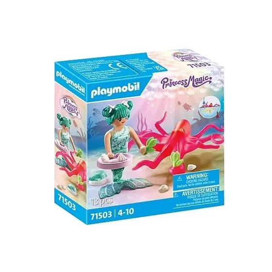 Zestaw figurek Princess Magic 71503 Syrenka ze zmieniającą kolory ośmiornicą