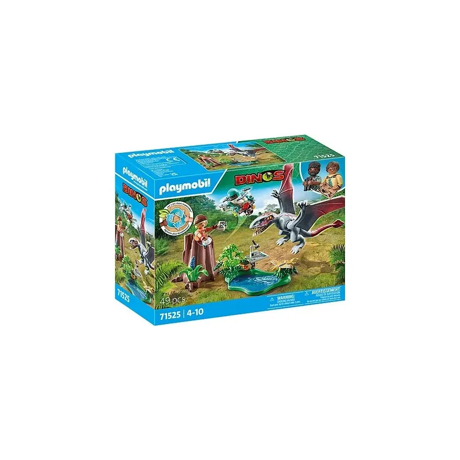 Zestaw figurek Dinos 71525 Stacja badawcza dla dinozaurów Dimorfodonów