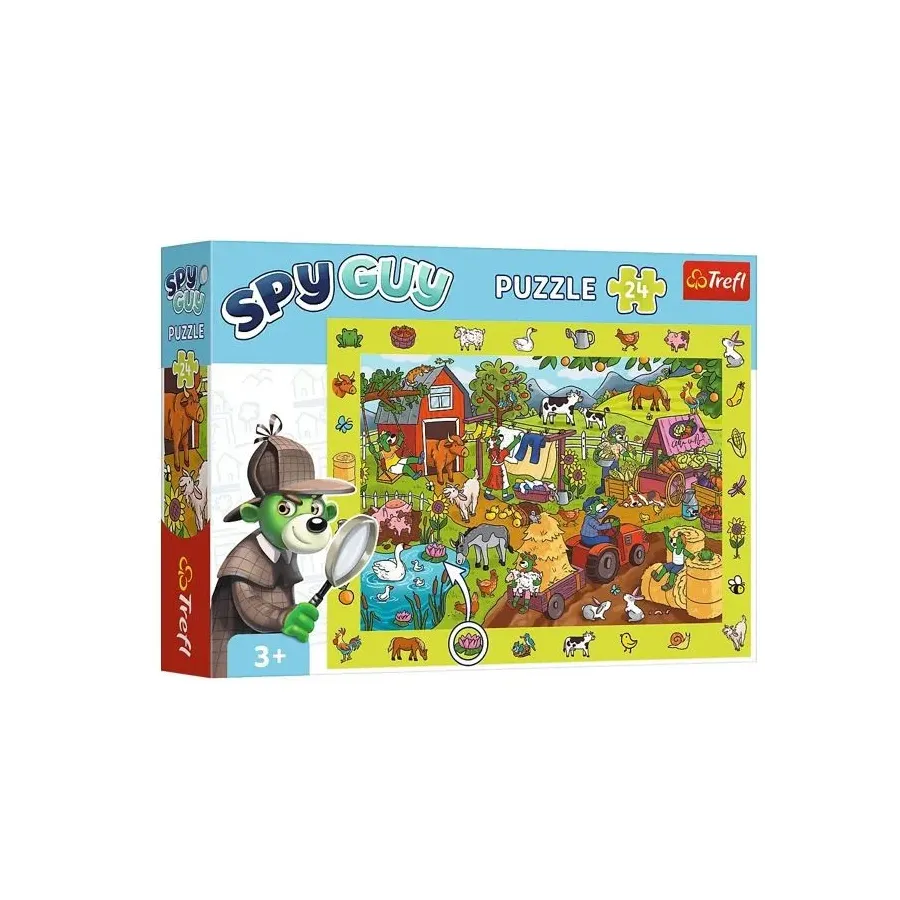 Puzzle 24 elementy Obserwacyjne Spy Guy Farma